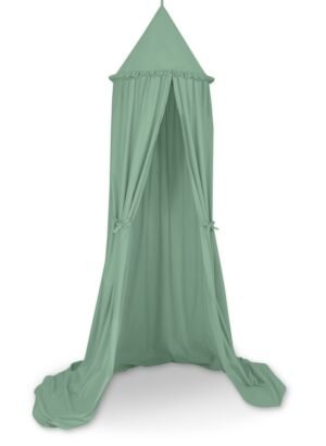 Copertină suspendată de bumbac pentru camera copiilor - verde pastel