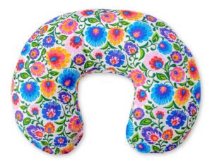 Pernă de alăptare pentru alăptare Pernă croissantă, detașabilă, hrănire fără mâini - Model floral