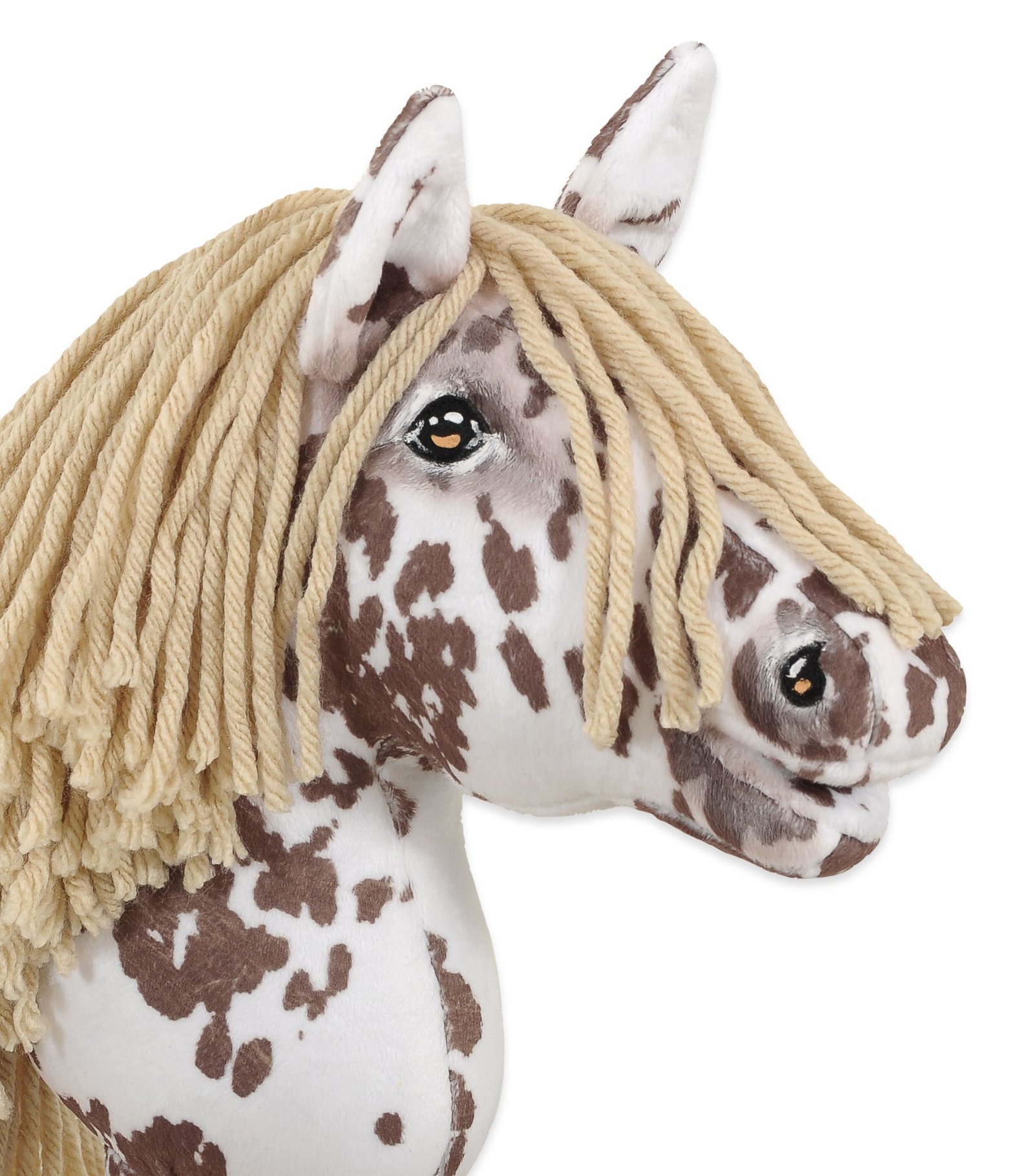 Calul pe un băț Super Hobby Horse Premium - leopard maro cu coamă bej A4 - imagine 4