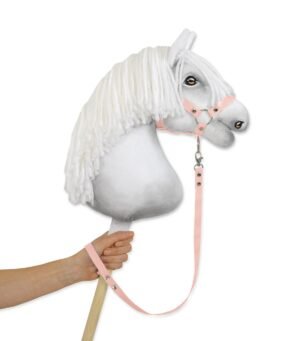Cablu pentru cal de hobby din bandă adezivă - roz pudrat