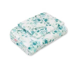 Set de așternut de 2 bucăți 75x100cm NOU-născut - mentă eucaliptus