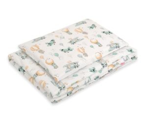 Set de așternut pentru bebeluși din bumbac 2 bucăți 120x90 cm - Sky Adventure