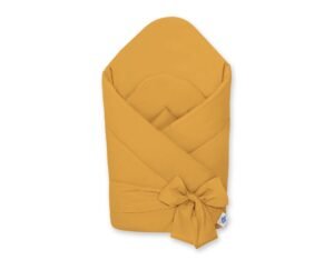 Cuib de bebeluș cu întărire cu fundă - galben miere