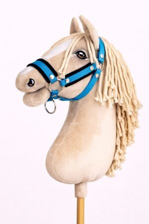 Halterul reglabil pentru Hobby Horse A3 - turcoaz cu blană neagră