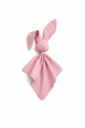 DOUDOU Pătură moale, călduroasă și pufoasă pentru iepurași din bumbac - Roz pastel