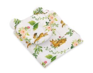 Plapumă cu pernă Teddy - set de 2 piese - în pădure
