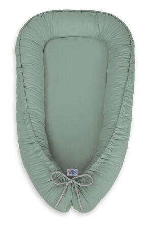 Cuibul de bebeluș Premium Cocoon cu două fețe pentru sugari MY SWEET BABY- verde pastel