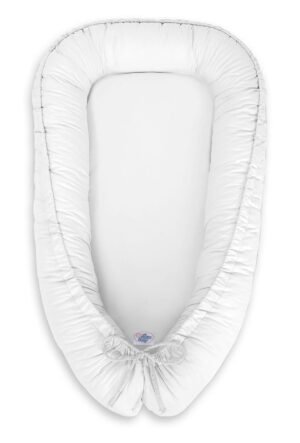 Cuibul de bebeluș cu două fețe Premium Cocoon pentru sugari MY SWEET BABY- alb
