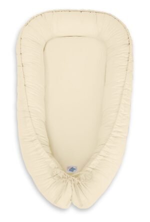 Baby Nest cocoon Premium cu două fețe pentru sugari MY SWEET BABY- cremă