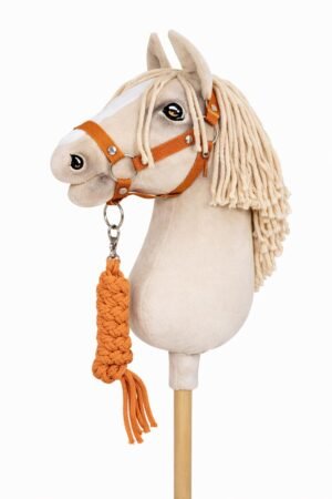 Set pentru Hobby Horse: halter A3 + Cablu din cablu - ghimbir