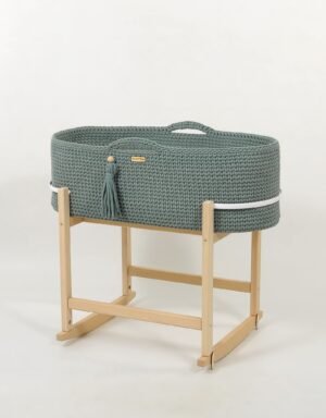 Coșul Moses BOHO Handmade with cradle - laurel