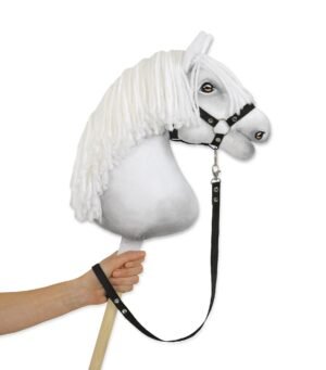Cablu pentru cal de hobby din bandă adezivă - negru