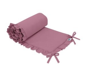 Bară universală de pat pentru bebeluși cu volane - violet pastel