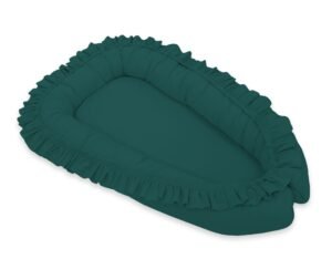Baby Nest Premium Cocoon pentru sugari cu volane MY SWEET BABY- verde pentru sticlă
