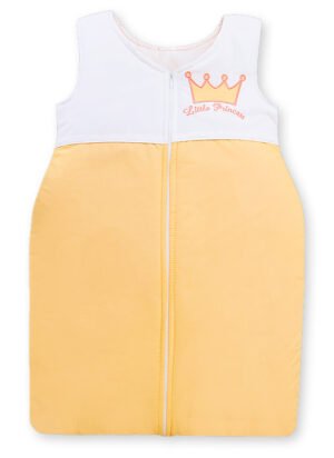 Sac de dormit din bumbac pentru copii, mărimea M, 6-12 luni, TOG 2.5, all season, Little Princess piersică