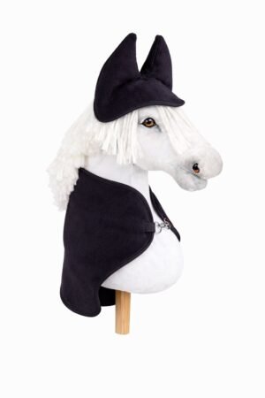 Set pentru Hobby Horse A4 și A5: Pătură de fleece + căști de urechi - negre