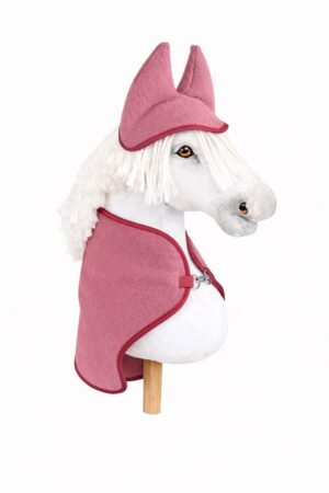 Set pentru Hobby Horse A3: Pătură de fleece + căști de urechi - fructe de pădure