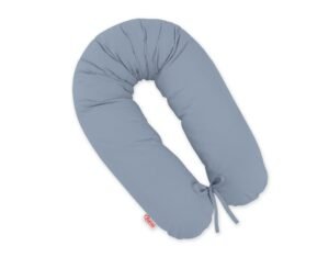 Pernă pentru sarcină - Față de pernă mai lungă, detașabilă - Albastru pastel