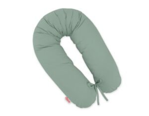 Pernă pentru sarcină - Față de pernă mai lungă, detașabilă - Verde pastel