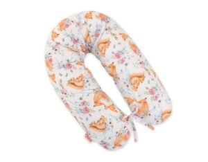 Pernă pentru sarcină - Față de pernă mai lungă, detașabilă - Foxes și squiurrels
