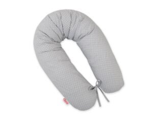 Pernă de sarcină - Față de pernă mai lungă, detașabilă - Puncte gri