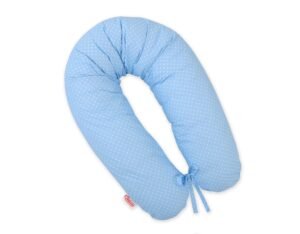 Pernă de sarcină - Față de pernă mai lungă, detașabilă - Puncte albastre