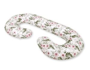 Pernă de susținere pentru maternitate C, față de pernă detașabilă - roz flor de bujor, roz