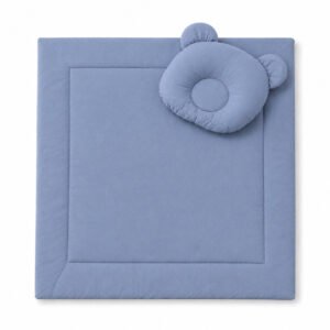 Pătură cu pernă - set de 2 piese - albastru pastel