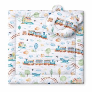 Plapumă cu pernă Teddy - set de 2 bucăți - trenă turcoaz