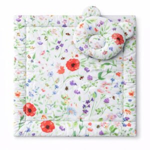 Plapumă cu pernă Teddy - set de 2 bucăți - pajiște