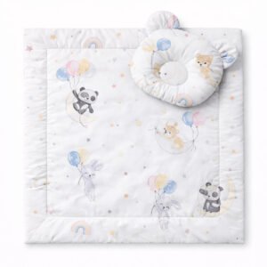 Plapumă cu pernă Teddy - set de 2 bucăți - baloane