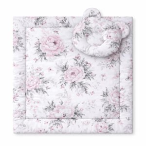 Plapumă cu pernă Teddy - Set de 2 bucăți - Bujori romantici
