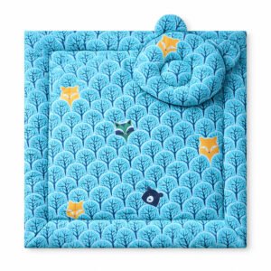 Plapumă cu pernă Teddy - set de 2 bucăți - pădure de mentă