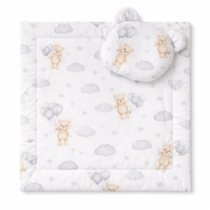 Plapumă cu pernă Teddy - set de 2 bucăți - Ursuleț de pluș