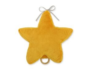 Bebelușul stea cutiei muzicale - galben miere