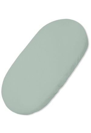 Cearșaf din bumbac pentru cărucioare, saltea Moses basket 75x35 cm - verde pastel