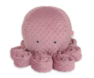 Caracatiță drăgălașă mare - violet pastel - minky cu buline