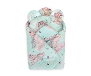 Cornetul de înfășat al păpușii cu pernă - mentă unicorn