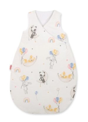 Sac de dormit din bumbac pentru copii, mărimea M, 3-12 luni, TOG 2.5, toate anotimpurile - baloane