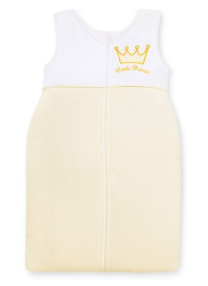 Sac de dormit din bumbac pentru copii, mărimea M, 6-12 luni, TOG 2.5, toate anotimpurile, cremă Little Princess