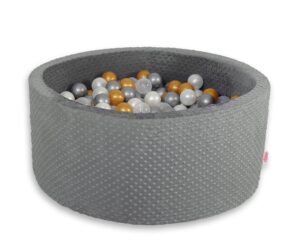 Minky cu bilă H-40 cm cu bile 200pcs - gri închis