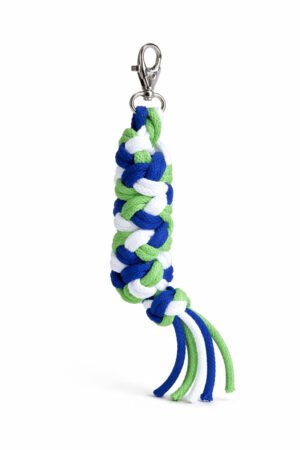 Cablu pentru Hobby Horse realizat din sfoară dublă - kornblume/hellgrün/weiß
