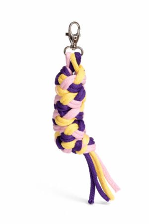 Cablu pentru Hobby Horse realizat din dublu - roz deschis/mov închis/galben