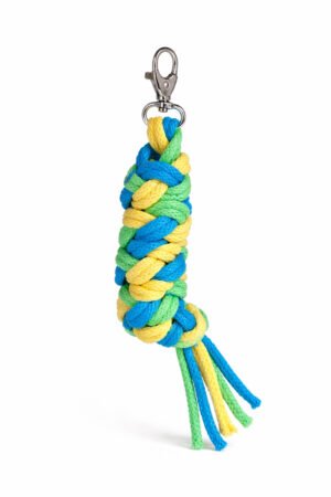 Cablu pentru Hobby Horse realizat din dublu - verde deschis/ turcoaz/ galben