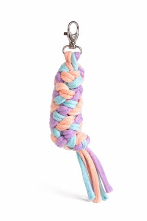 Cablu pentru Hobby Horse făcut din dublu - mentă/lavandă/piersică