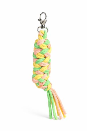 Cablu pentru Hobby Horse realizat din dublu - verde deschis/galben/piersică
