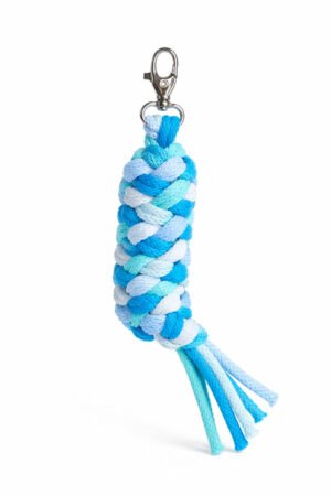 Tether pentru Hobby Horse realizat din dublu - albastru/turcoaz/mentă