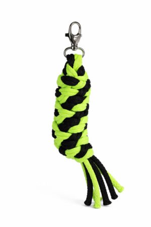 Cablu pentru Hobby Horse realizat din sfoară dublă - verde neon/negru