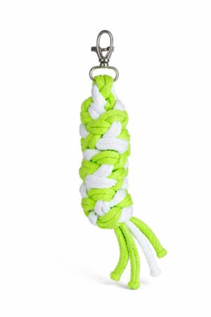 Cablu pentru Hobby Horse realizat din sfoară dublă - verde neon/alb