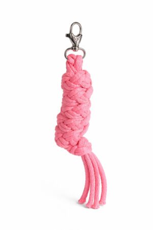 Cablu pentru Hobby Horse realizat din sfoară dublă - roz neon
